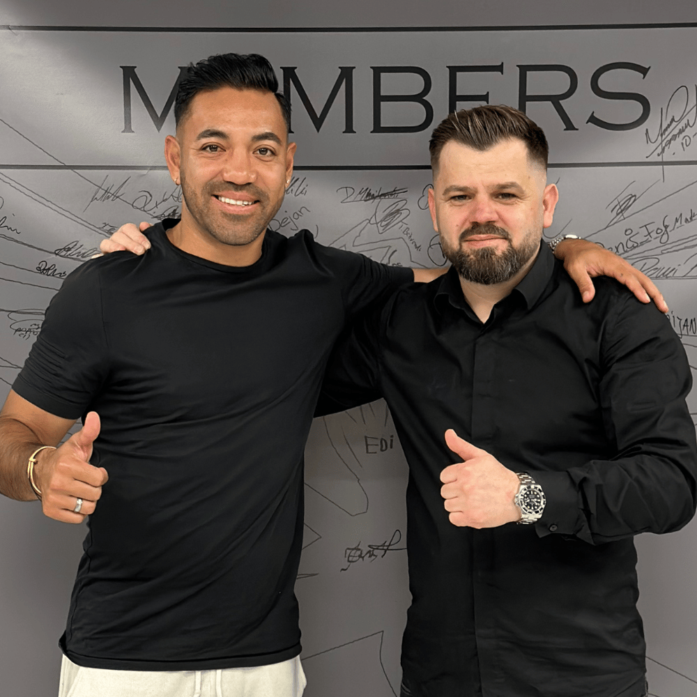 Marco Fabián im Adler Cut Salon Frankfurt