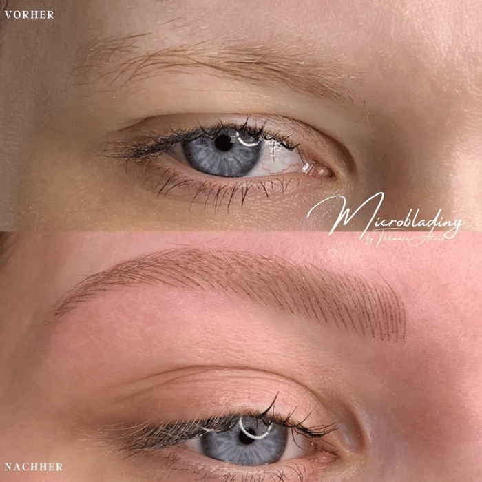 Microblading vorher / nachher